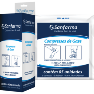 Compressa de Gaze 11 Fios Sanfarma