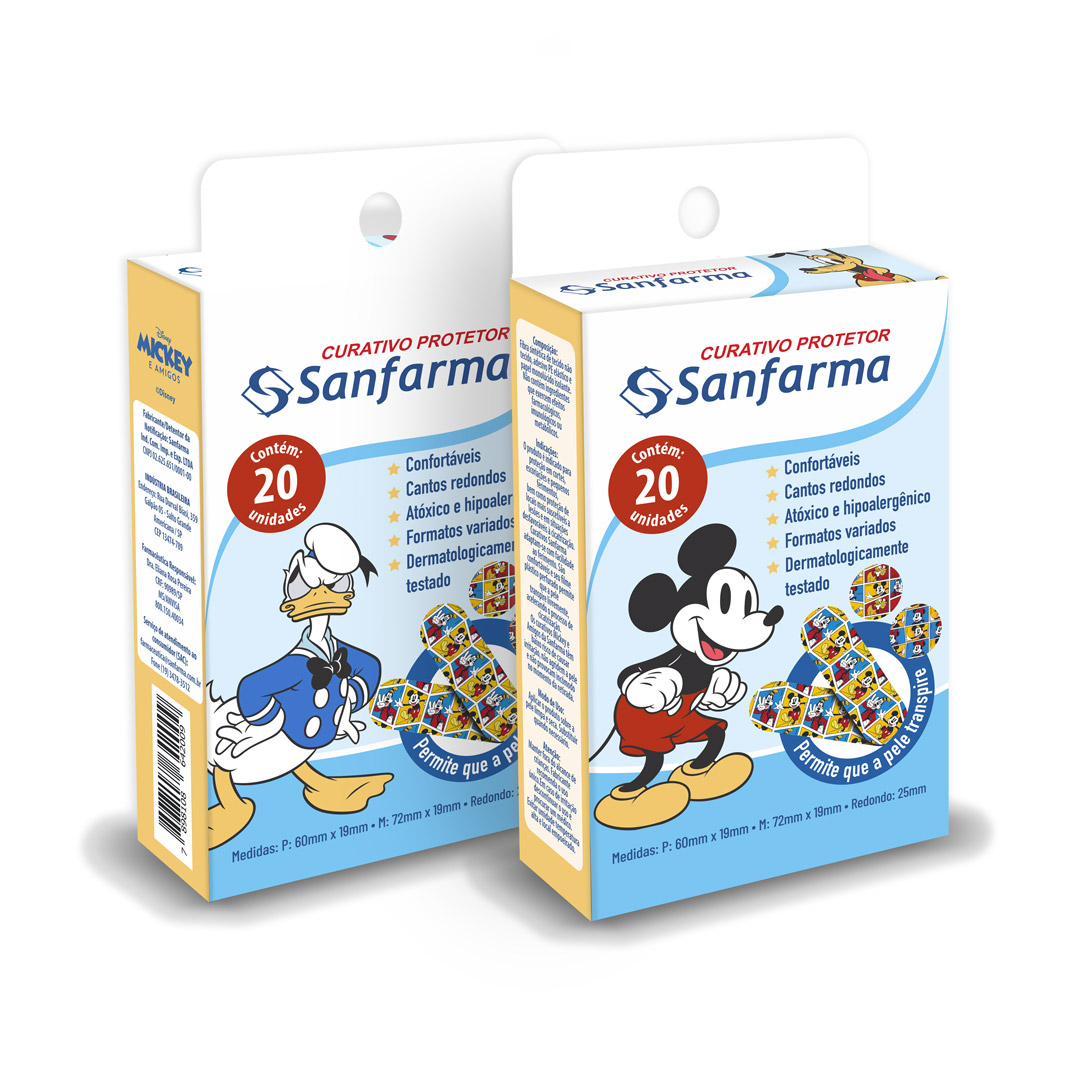 Curativo Protetor Mickey e Amigos - 20 Unidades